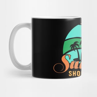 Summer Vibes, Beach Scene, Palm Trees, Summer Fun, Beach Art Mug